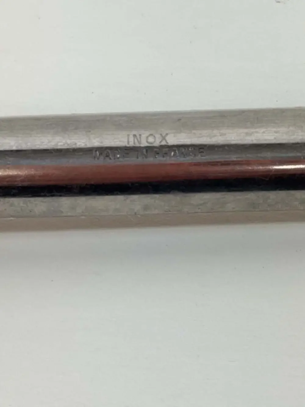 Vintage French‎ Inox Stainless Steel Butter Curler with Wood Handle